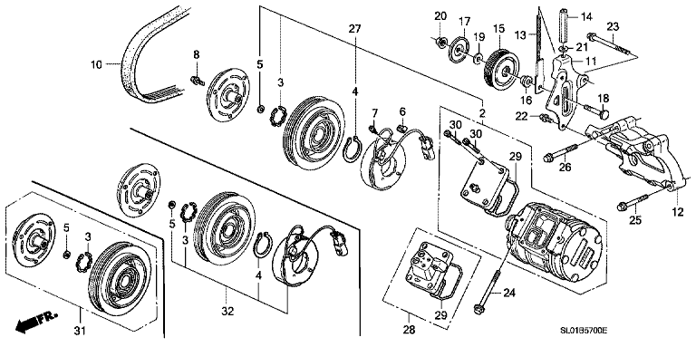Air conditioning (compressor) (NA1:100)