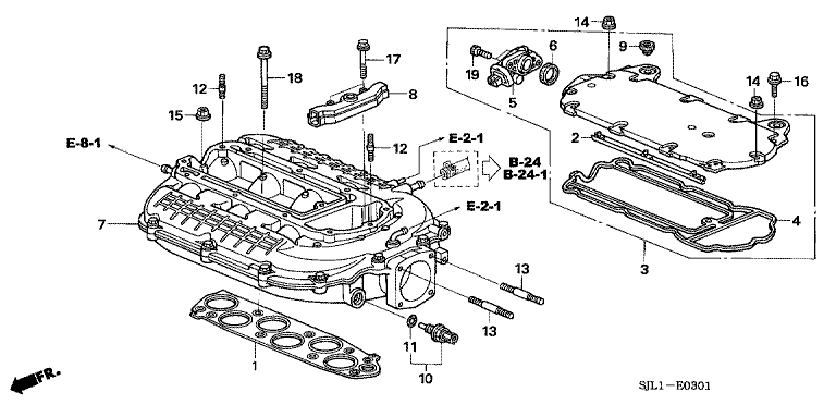 Intake manifold (V6)