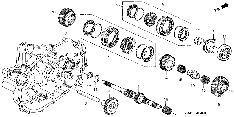 Main shaft (2WD)