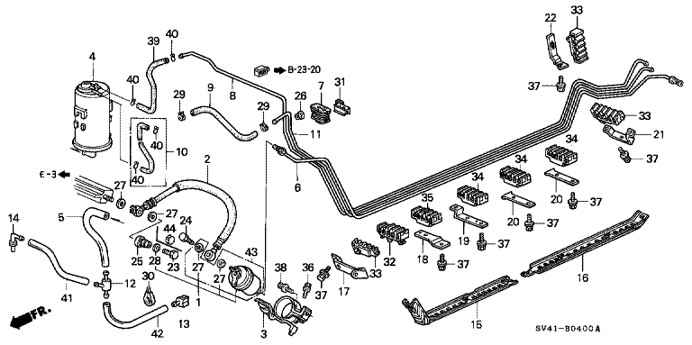 Fuel pipe (SOHC) (AT)