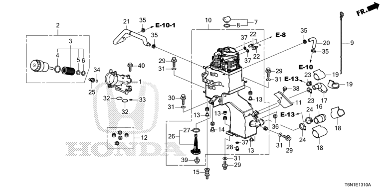 Oil tank/oil filter