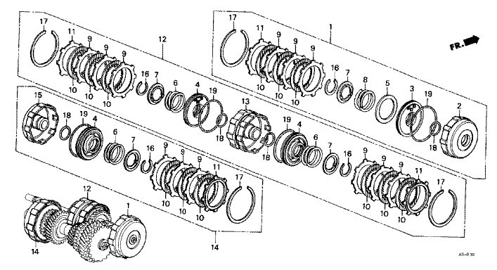 Low clutch/second clutch (4AT)