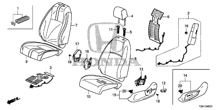 Front seat (L.)