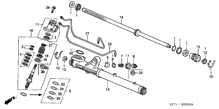 Power Steering Gearbox Short Parts