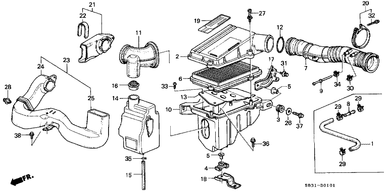 Air cleaner (PGM-FI)
