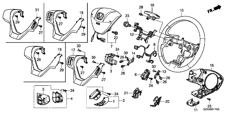 Steering wheel (SRS)