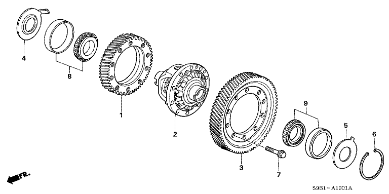 Differential (4WD) (5AT)