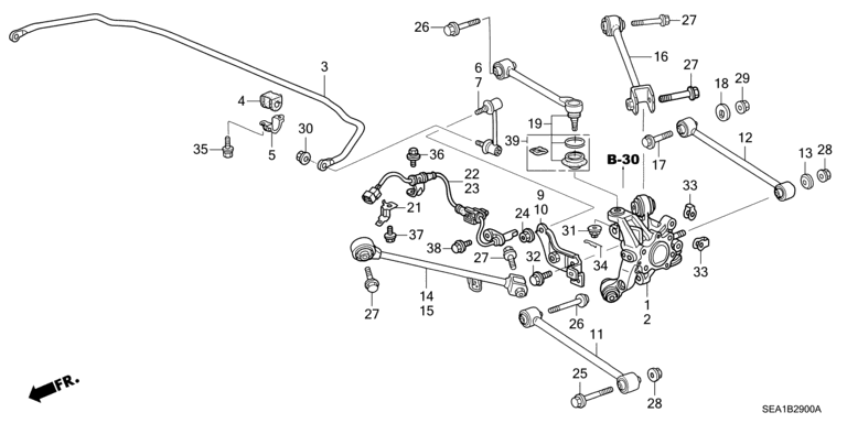 Rear lower arm (2WD)