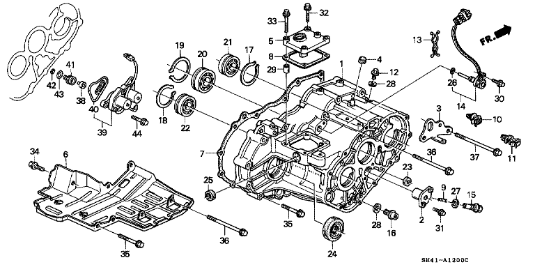 Transmission case (4WD)