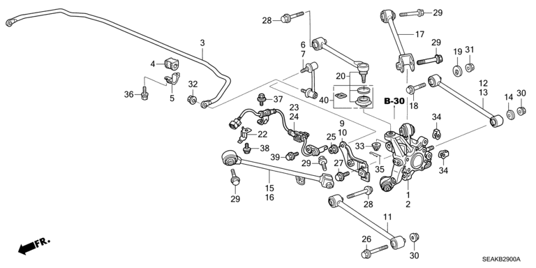 Rear lower arm (2WD)