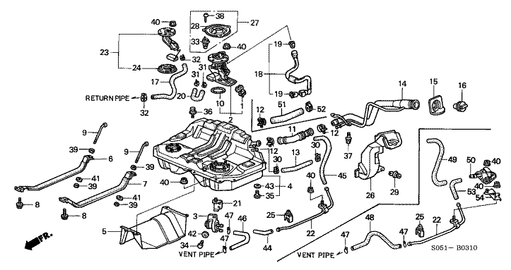 Fuel tank (4WD)