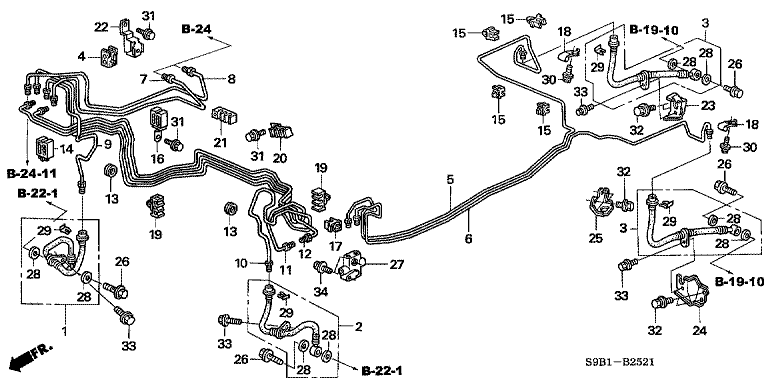 Brake Pipe/Hose (VSA) (2)