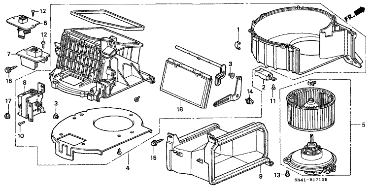Heater blower