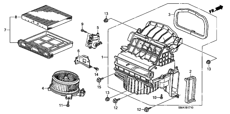 Heater blower