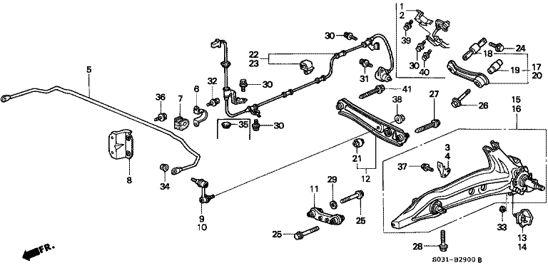 Rear stabilizer / Rear lower arm