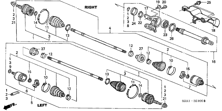 Front Drive Shaft/Half Shaft