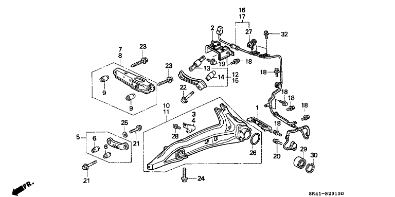 Rear lower arm (4WD)