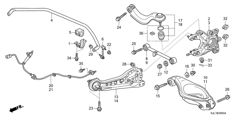 Rear lower arm (2WD)
