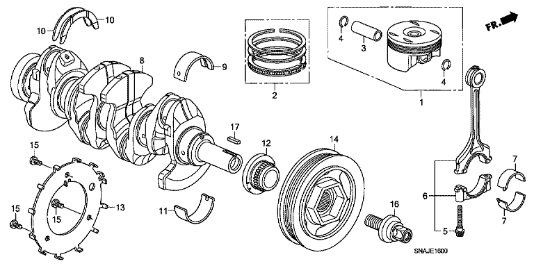 Crankshaft/Piston (1.8L)