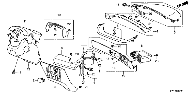 Instrument Panel Garnish (Driver Side)