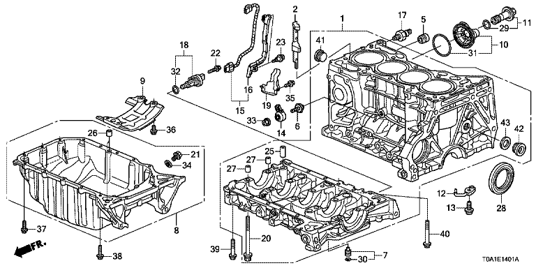 Cylinder Block/Oil Pan (2.4L)