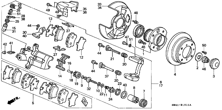 Rear Brake (Disc) (4WS)