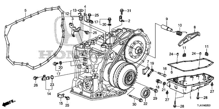 Transmission case short parts