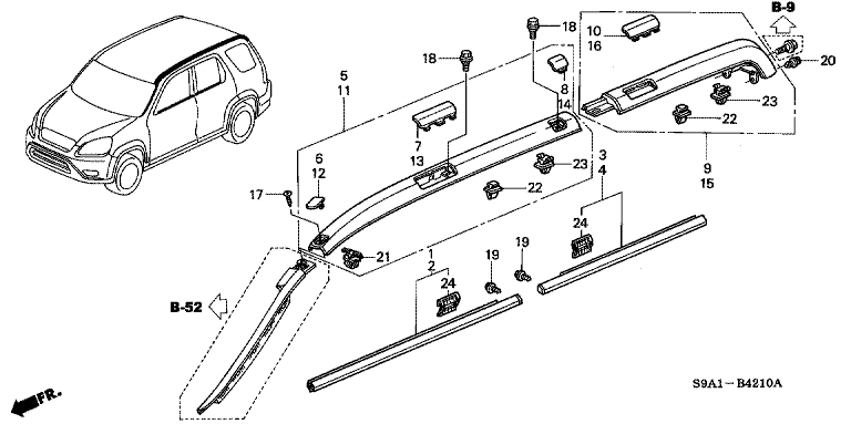 Moulding/Roof garnish