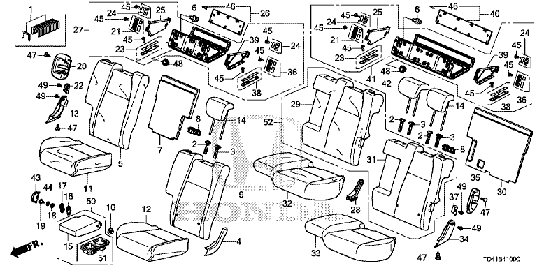 Rear seat