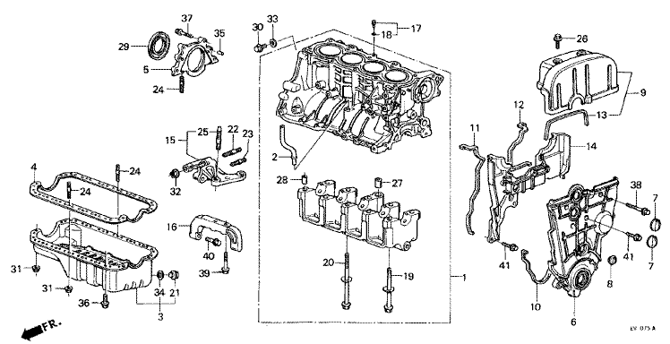 Cylinder block/Oil pan (1600)