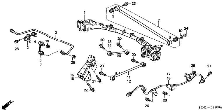 Rear axle