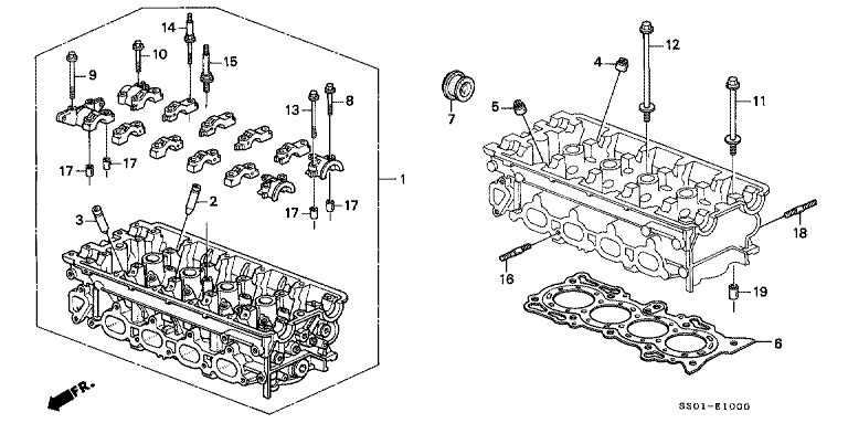 Cylinder head (DOHC)