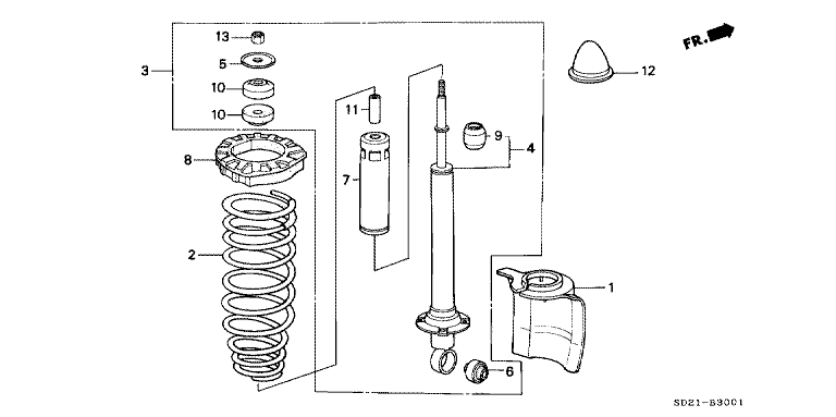 Rear damper