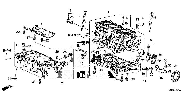 Cylinder Block/Oil Pan (TYPE R)