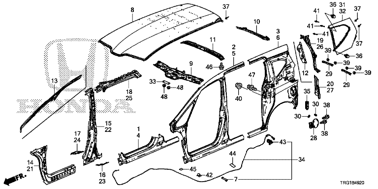 Outer panel / Rear panel