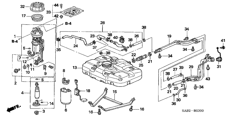 Fuel tank (2WD)