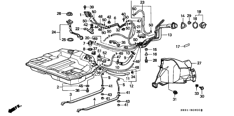 Fuel tank/filler pipe