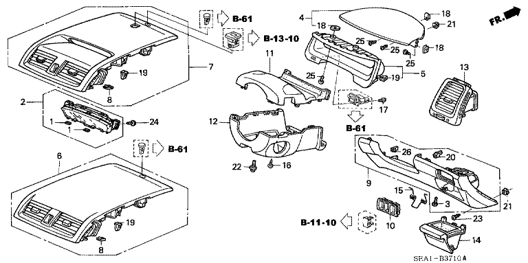 Instrument Panel Garnish (Driver Side)