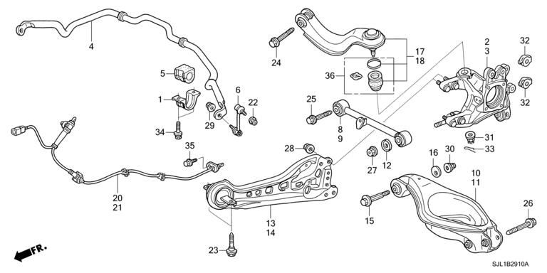 Rear lower arm (4WD)