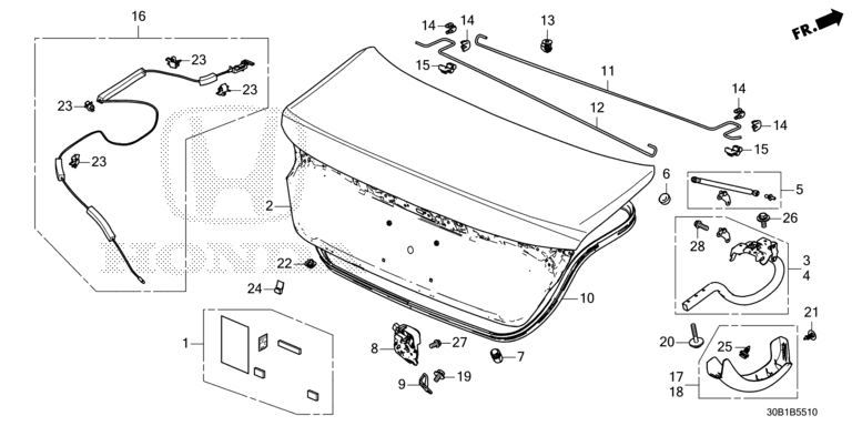 Trunk lid