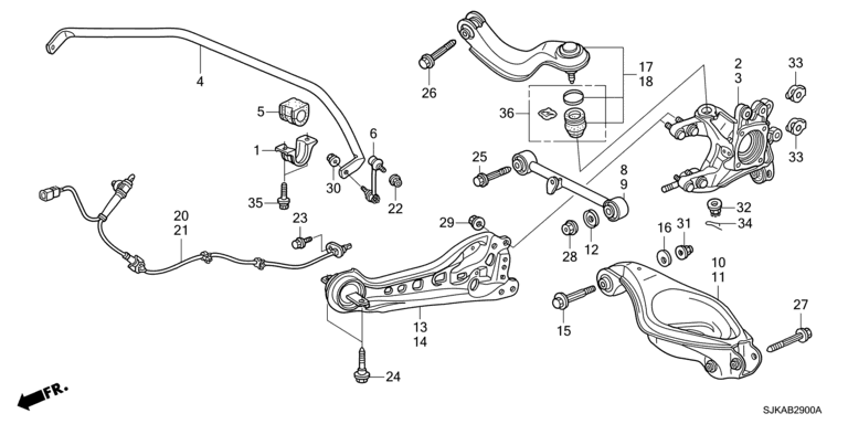 Rear lower arm (2WD)
