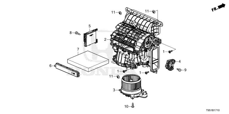 Heater blower