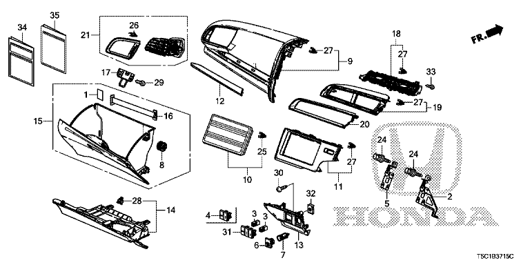 Instrument Panel Garnish (Passenger Side)