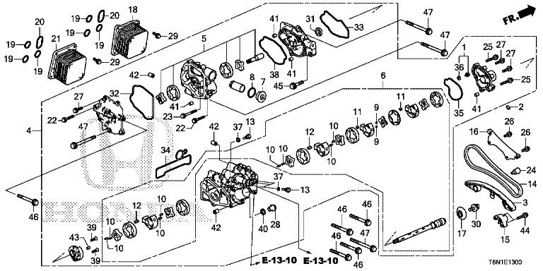 Oil pump/oil cooler