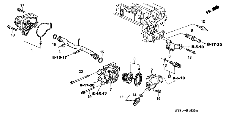 Water Pump/Sensor (TYPE R)