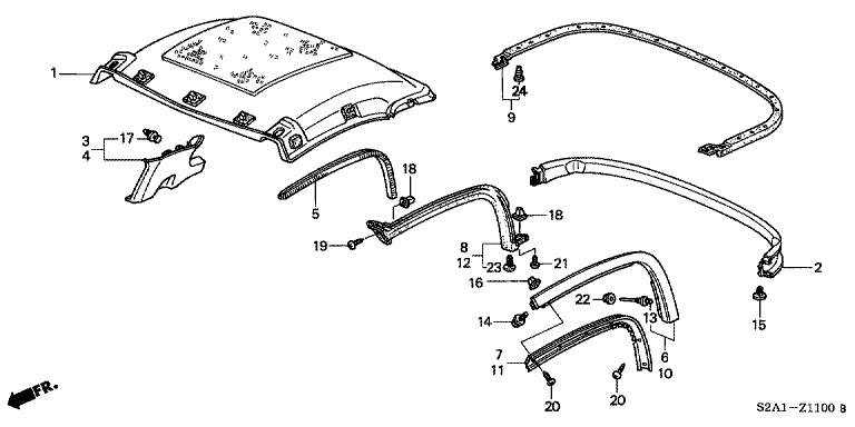 Roof Lining (Hardtop)