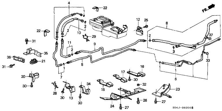 Dual air conditioning (hose/pipe) (Factory installed)