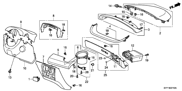 Instrument Panel Garnish (Driver Side)