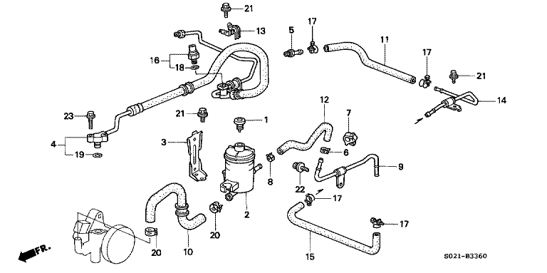 Power steering hose/pipe