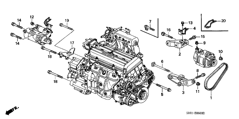 A.C. Generator Bracket